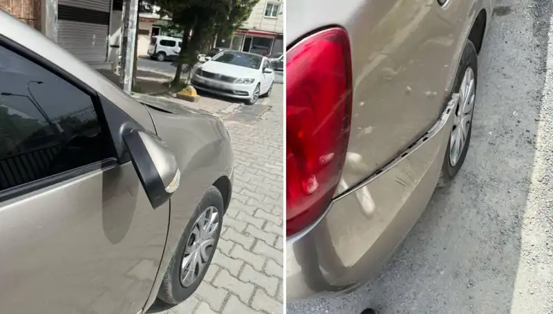Motosikletli Magandanın Otomobil Aksiyonu: Mahalleyi Kavgaya Çağırdı!