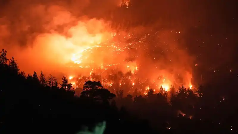 Bursa-Balıkesir Sınırında Yangınla Mücadelede Yeni Gelişmeler