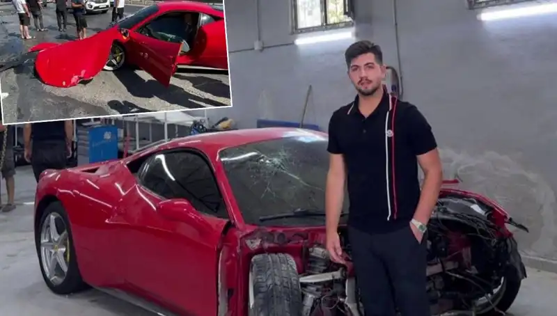 Hurdaya Dönüşen 15 Milyonluk Ferrari: Sahibi Açıklamalarda Bulundu