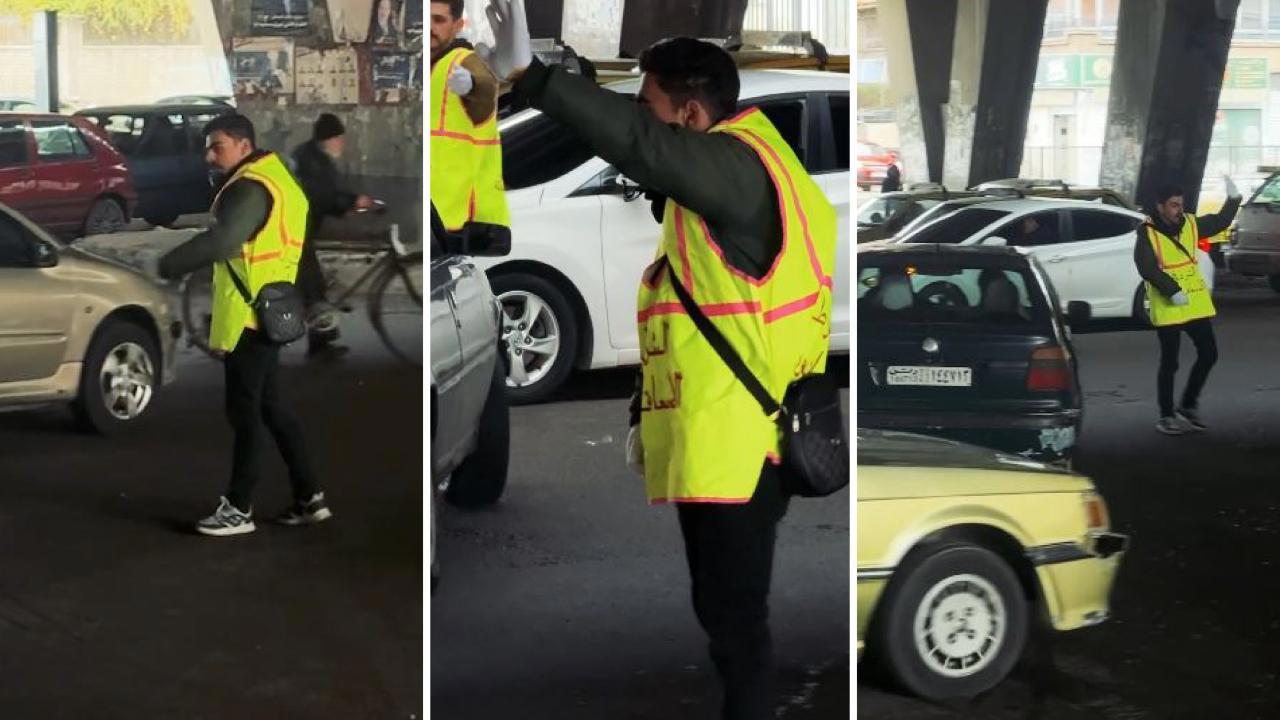 Suriye'de Gönüllüler Trafik Güvenliğini Sağlıyor