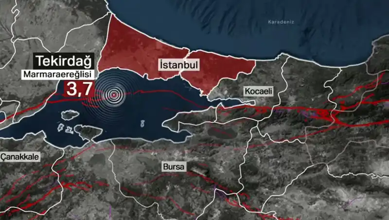 Marmara Denizi’nde 3.7 Büyüklüğünde Deprem: Neler Yaşandı?
