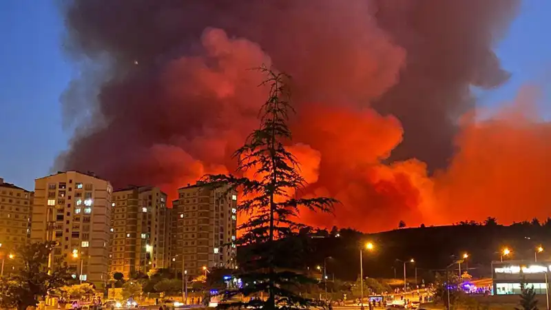 Bursa'da Yangın Alarmı: Şehir Alev Alev!