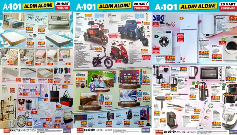 A101 Aktüel Kataloğu 20 Mart'ta Hangi Ürünleri Sunuyor?