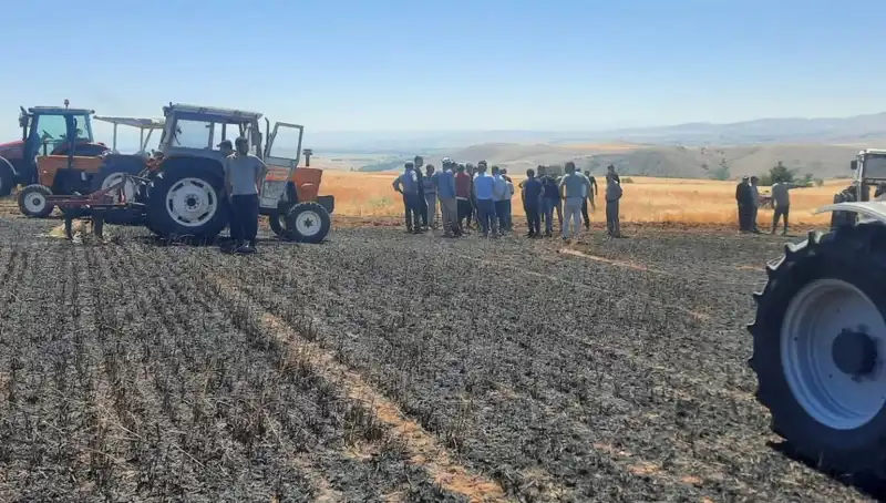 Yozgat'ta Korkunç Yangın: 100 Dönüm Ekili Alan Kül Oldu