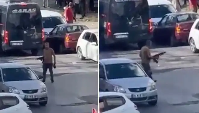 Başakşehir'de Pompalı Tüfekle Yol Kapatan Şahıs Halkı Korkuttu