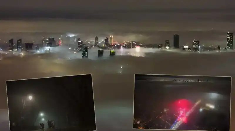 İstanbul'da Görülen Sıradışı Sis, Hayatı Olumsuz Etkiledi