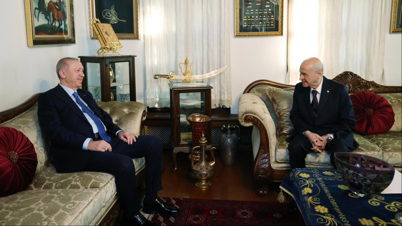 Cumhurbaşkanı Erdoğan, MHP Lideri Bahçeli ile Görüştü