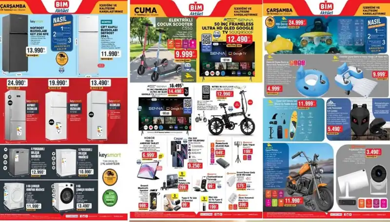 BİM 8-11 Temmuz Aktüel Kataloğu ile Elektronik Cimri Fırsatlar Sunuyor